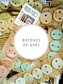botones de ceramica gres
