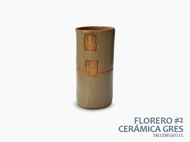 florero de ceramica gres