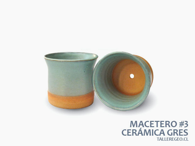 macetero de ceramica gres
