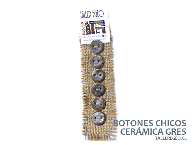 botones de ceramica gres
