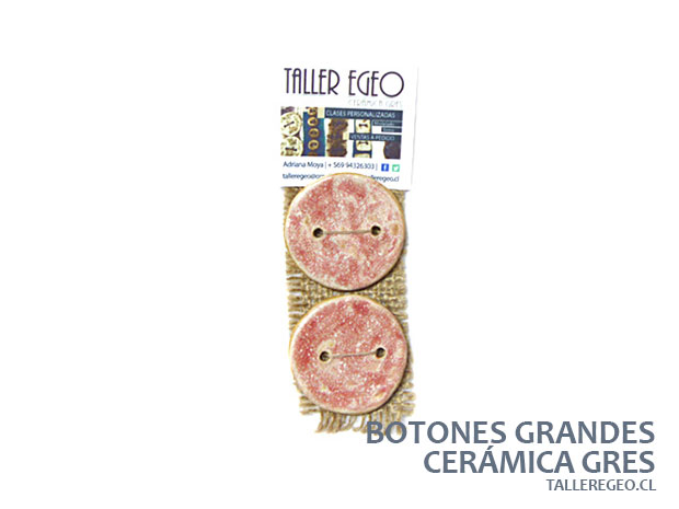 botones de ceramica gres
