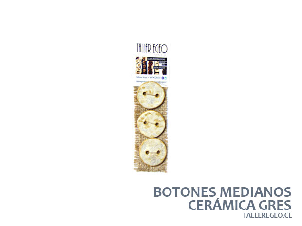 botones de ceramica gres