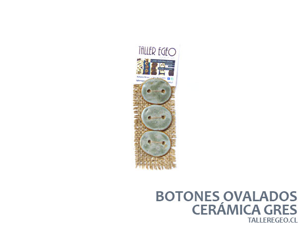botones de ceramica gres