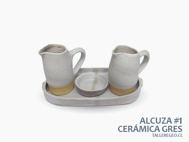 Alcuza de ceramica gres