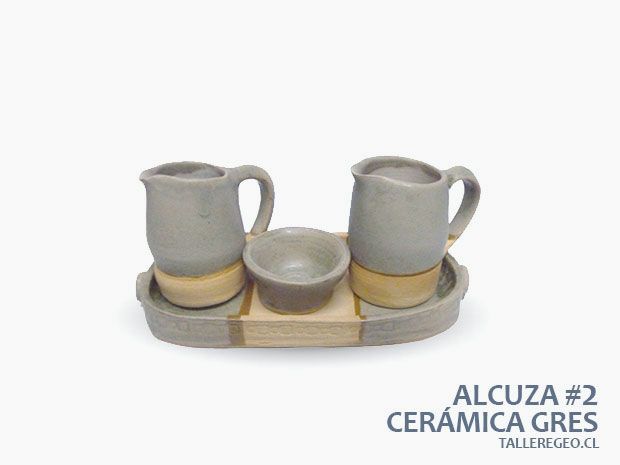 Alcuza de ceramica gres