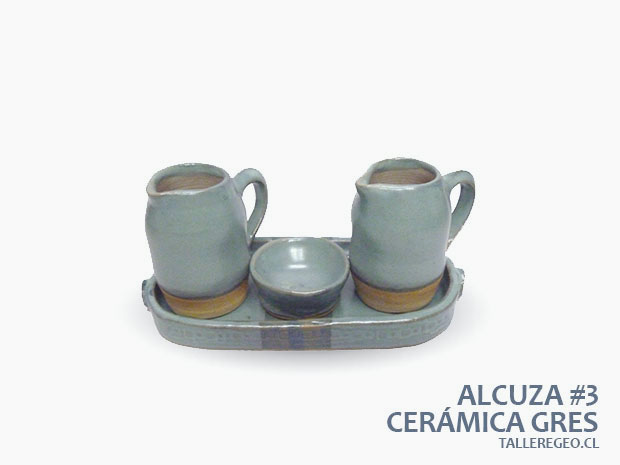 Alcuza de ceramica gres