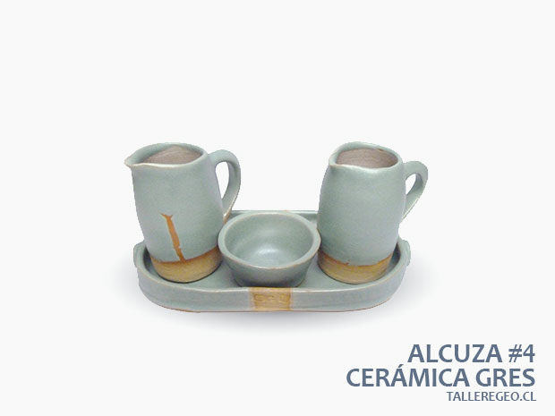 Alcuza de ceramica gres